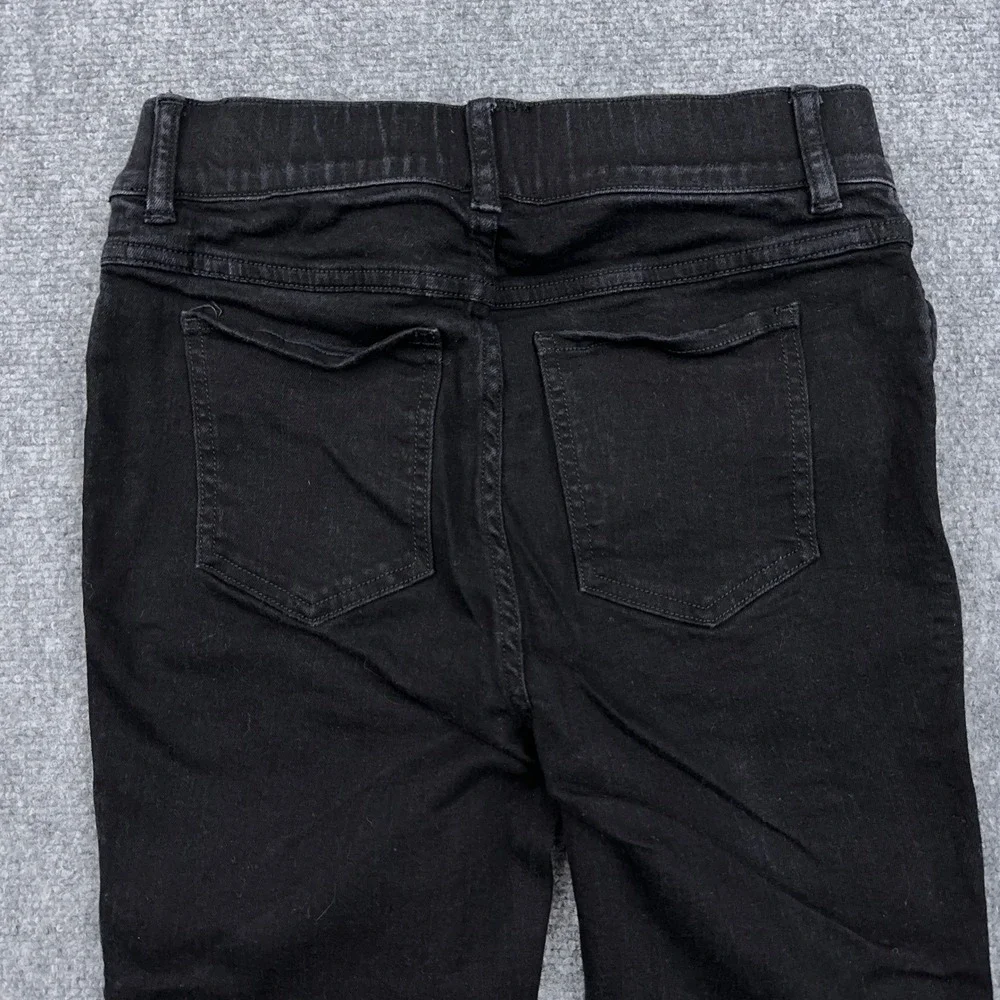 Spanx EveryWear Ankle Skinny Jeans Womens S Black‎ Pull-On High Rise 20278R